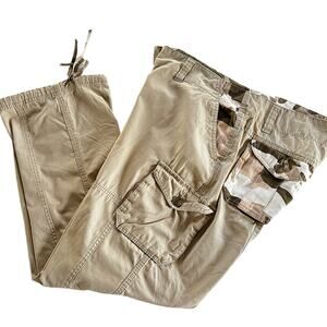 F.L. Jeans Y2K Khaki Camo Women's Cargo Pants size 16